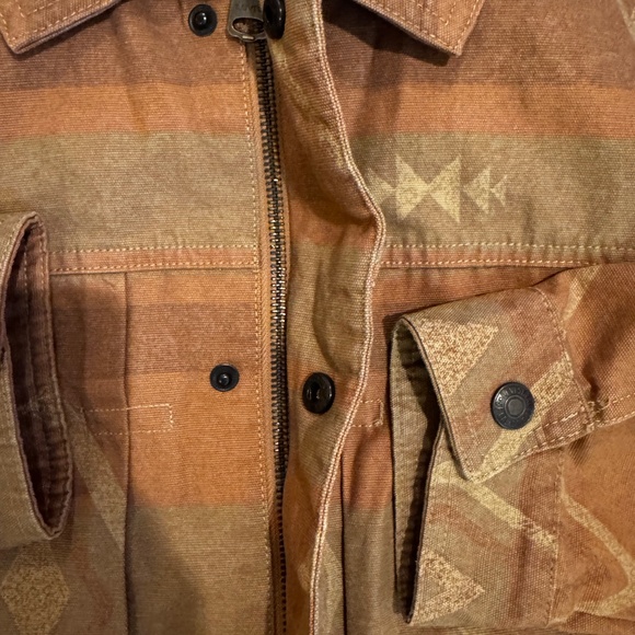 Levi’s Aztec Diamond Zip Up Shirt Jacket Men’s Medium - Picture 3 of 5